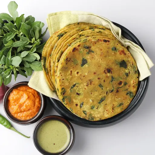 Half cooked Methi Thepla(Pack of 10)